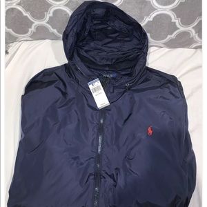 Polo Ralph Lauren Men's Hooded Windbreaker Jacket Blue 4XB